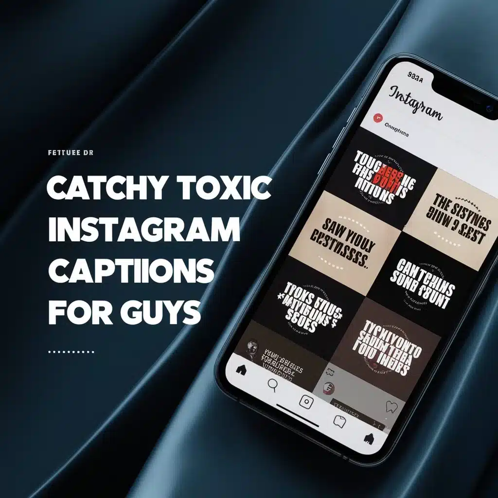 Catchy Toxic Instagram Captions For Guys