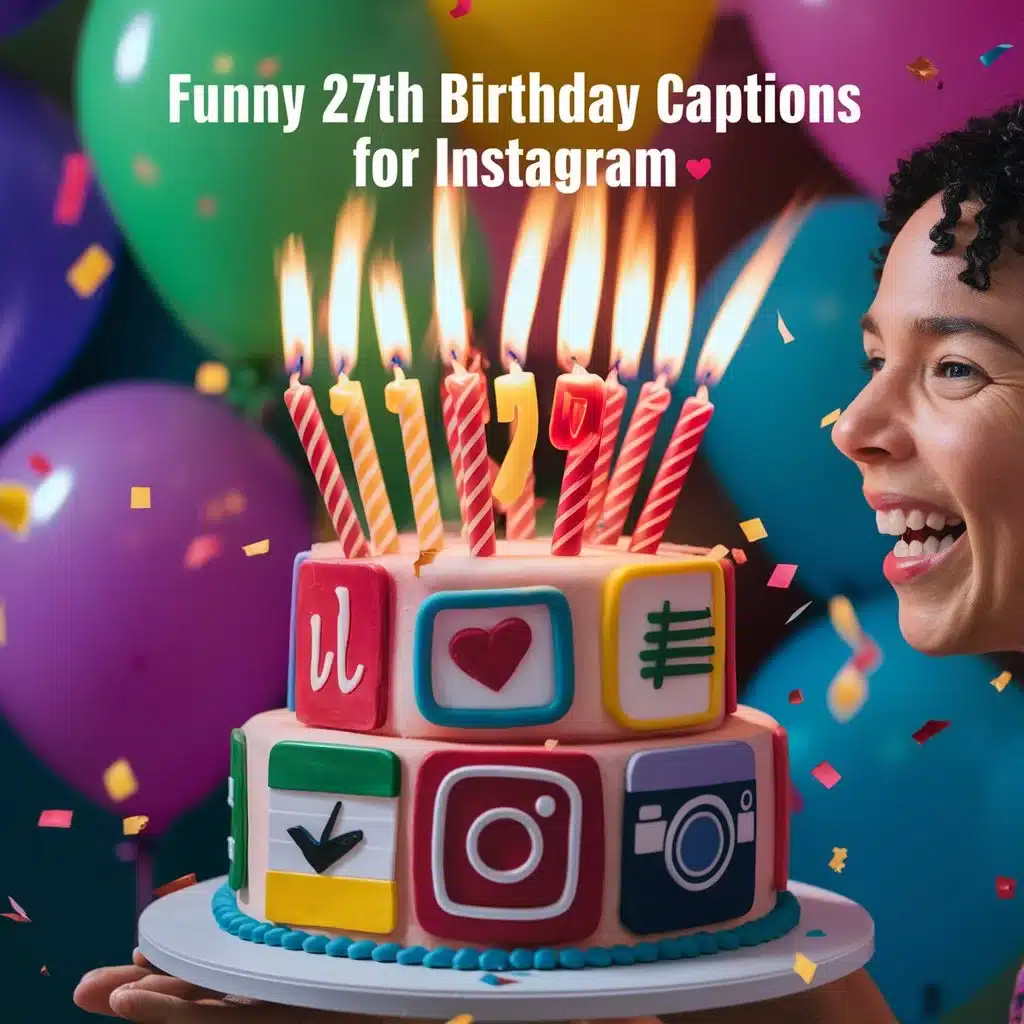 Funny 27th Birthday Captions for Instagram