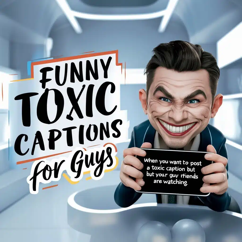 Funny Toxic Instagram Captions For Guys