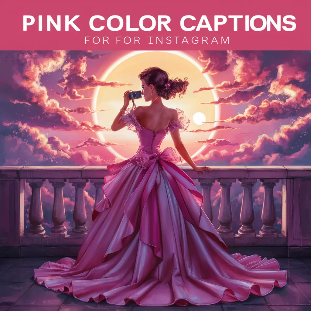 Pink Color Captions for Instagram
