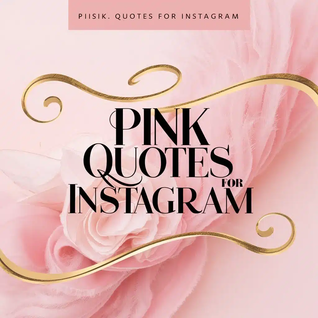 Pink Quotes for Instagram