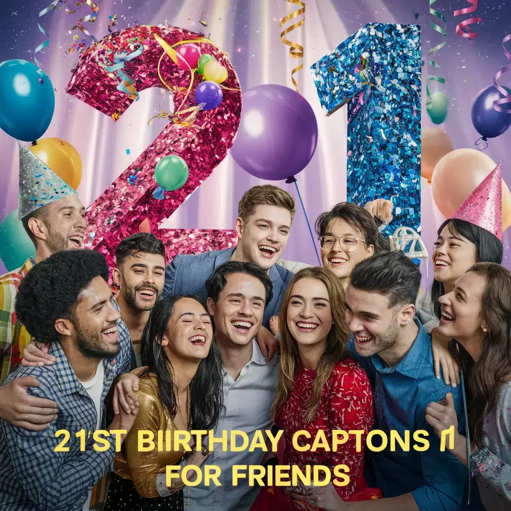 21st Birthday Captions for Friends