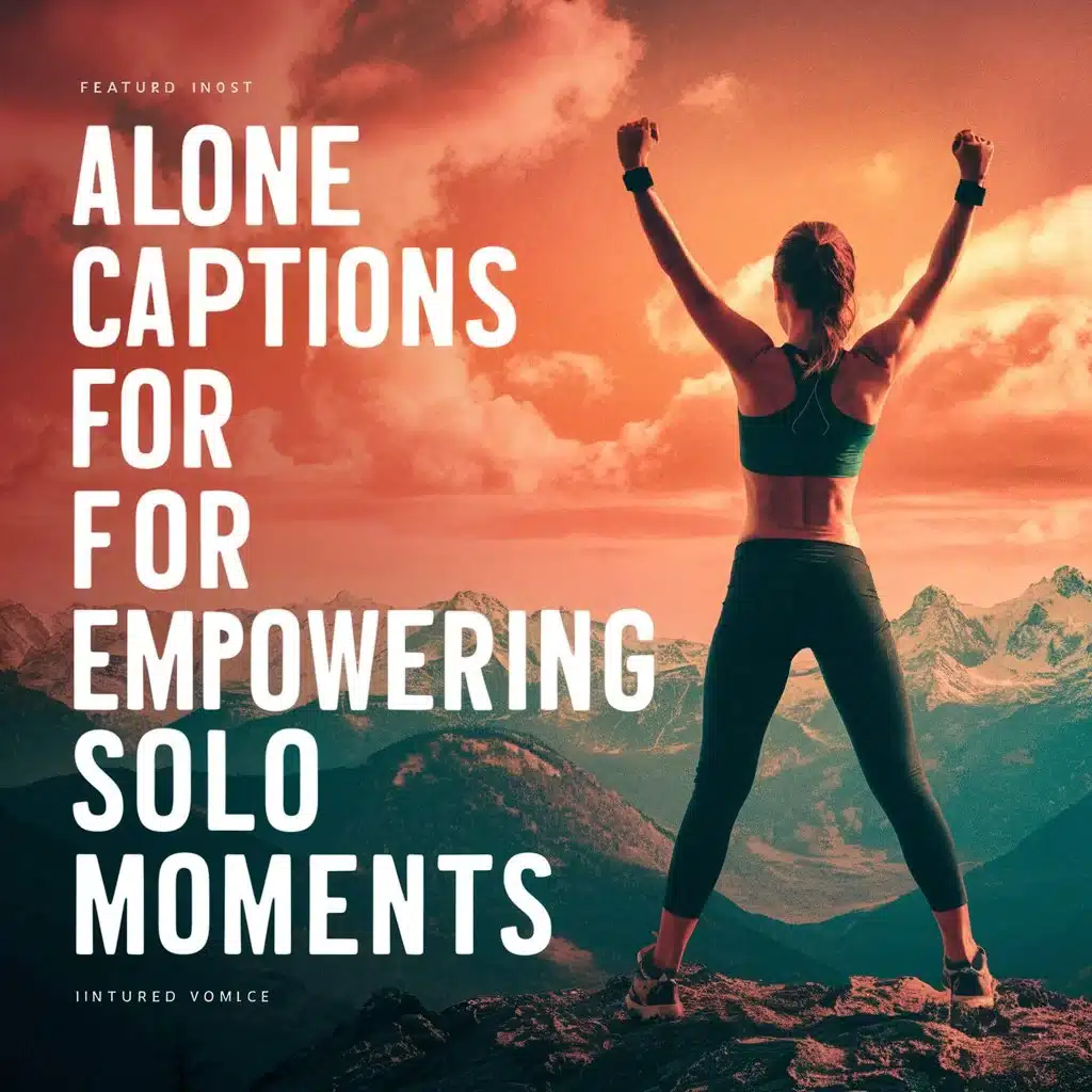 Alone Captions for Empowering Solo Moments