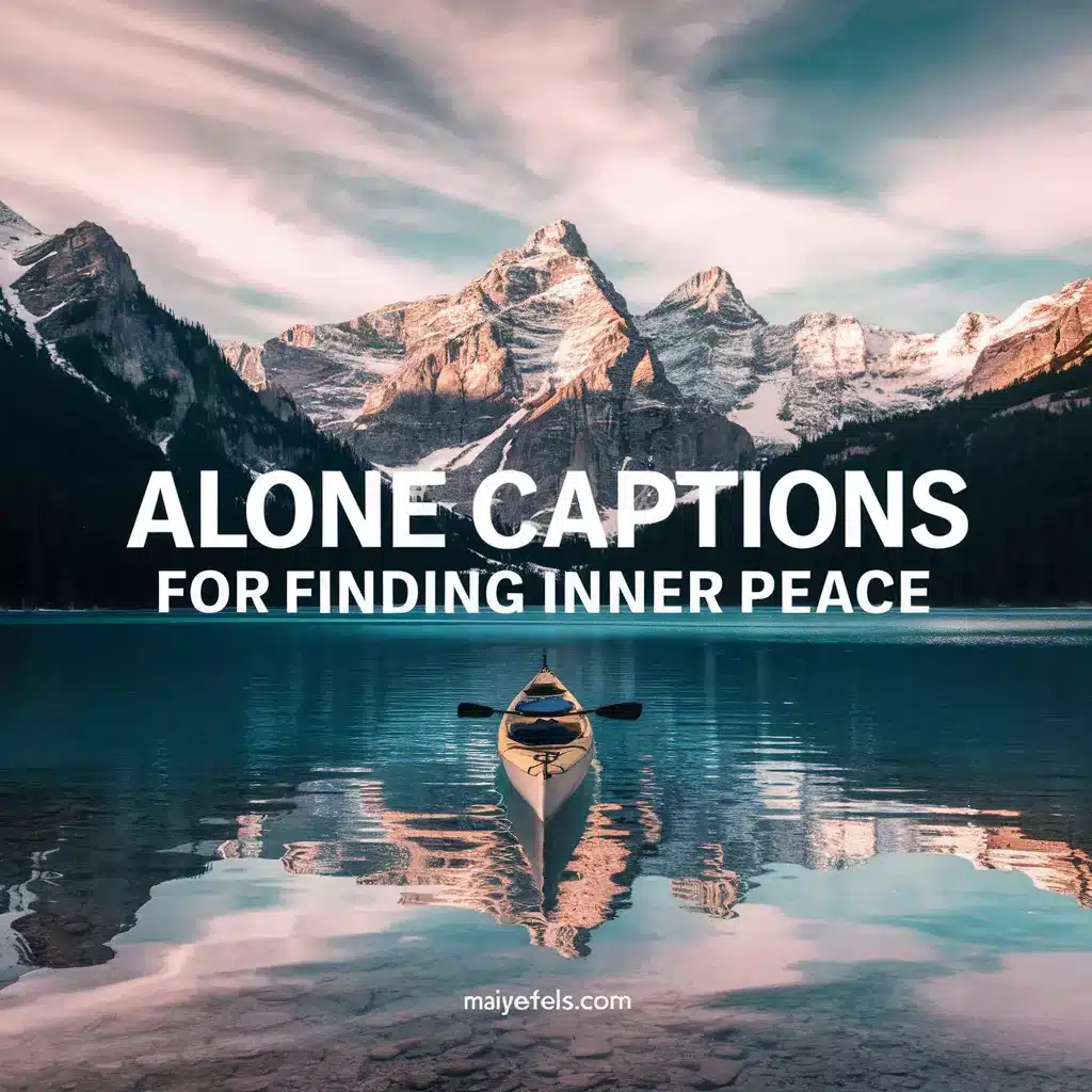 Alone Captions for Finding Inner Peace