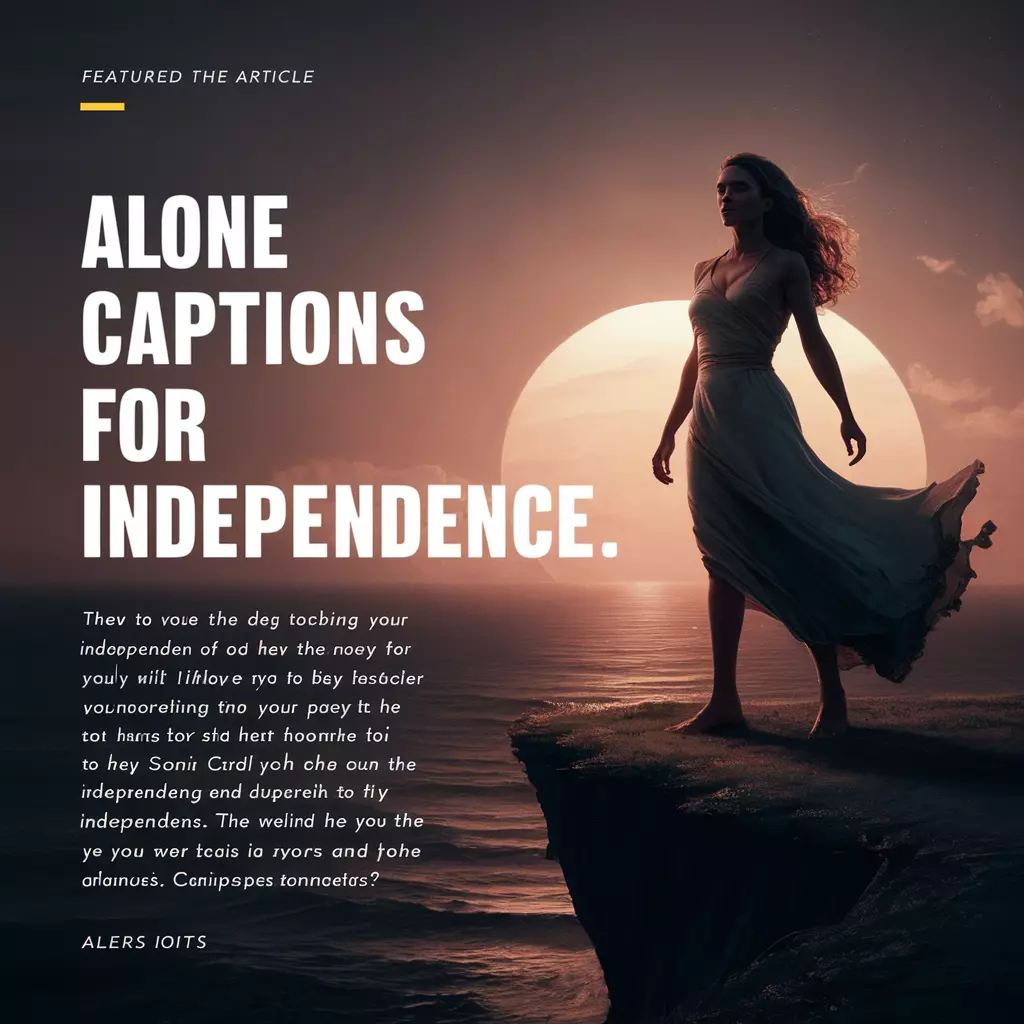 Alone Captions for Independence