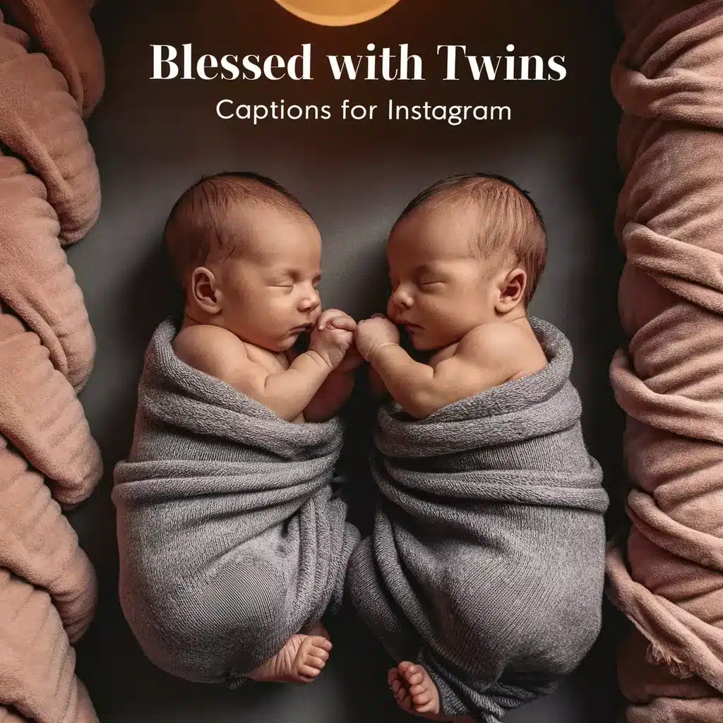 Blessed With Twins Captions For Instagram