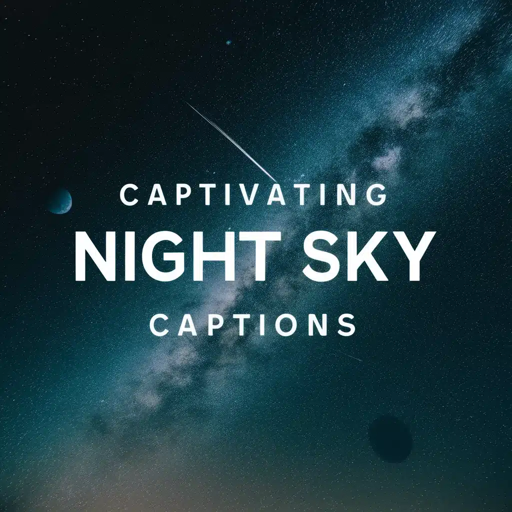 Captivating Night Sky Captions