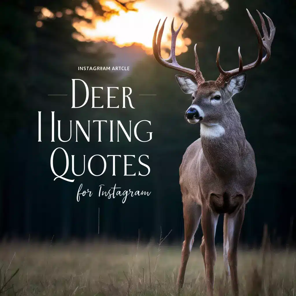 Deer Hunting Quotes For Instagram