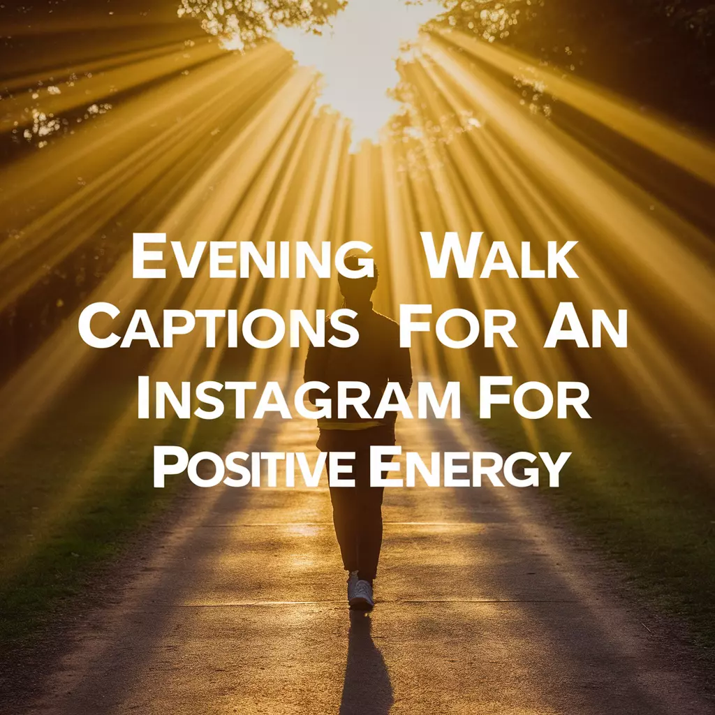 Evening Walk Captions for Instagram for Positive Energy