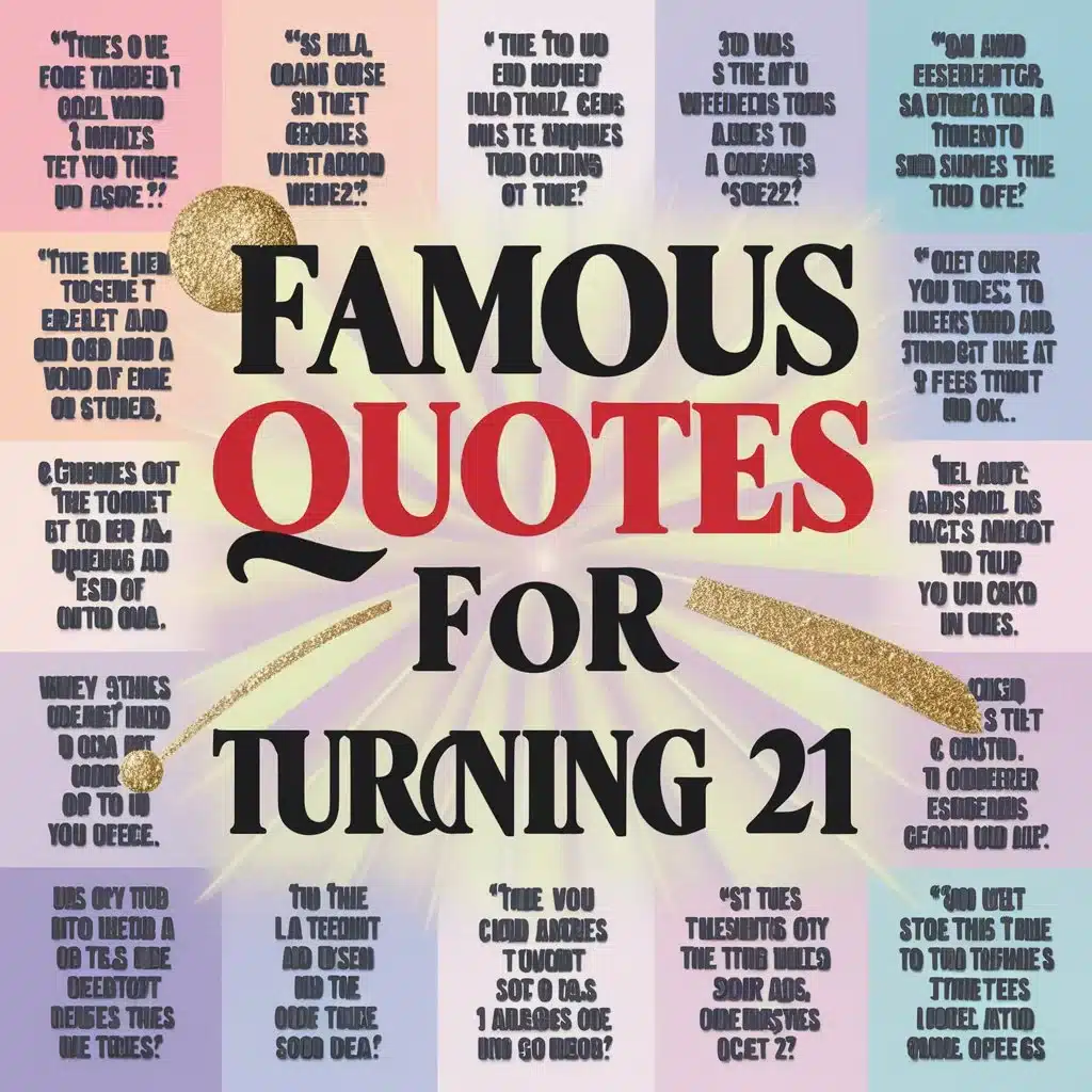 Famous Quotes for Turning 21