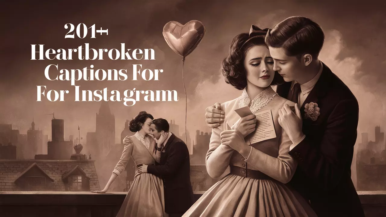 heart broken captions for instagram