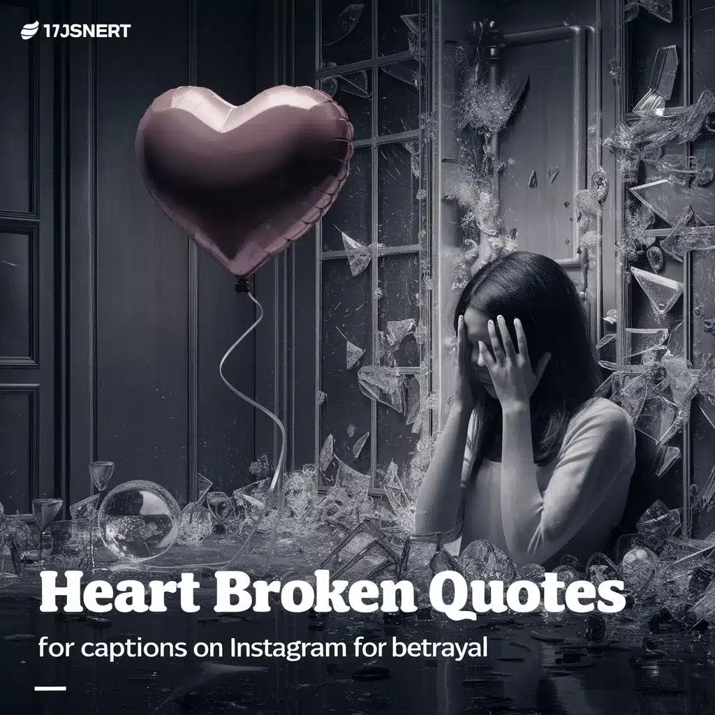Heart Broken Quotes for Captions on Instagram for Betrayal