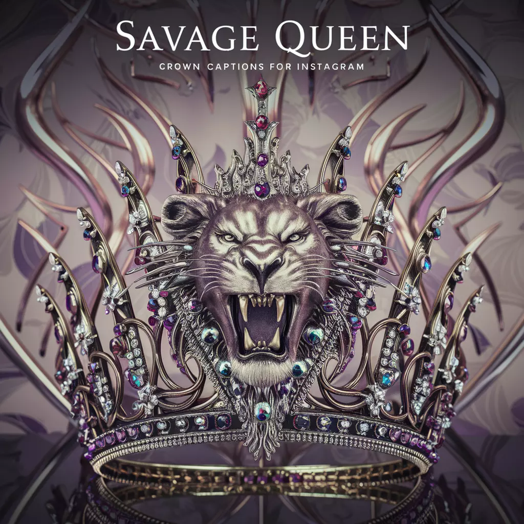 Savage Queen Crown Captions For Instagram