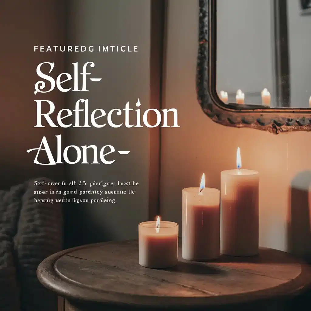 Selfns-Reflection Alone Caption