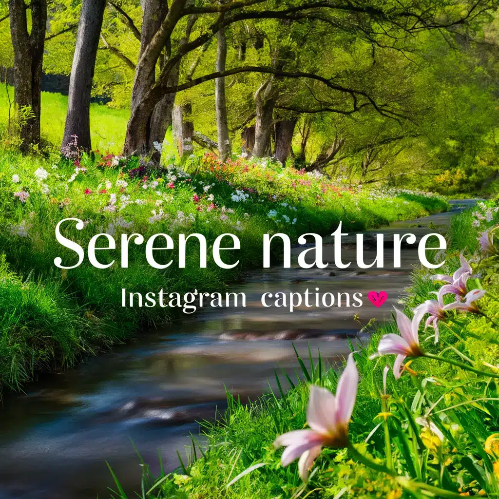 Serene Nature Instagram Captions 