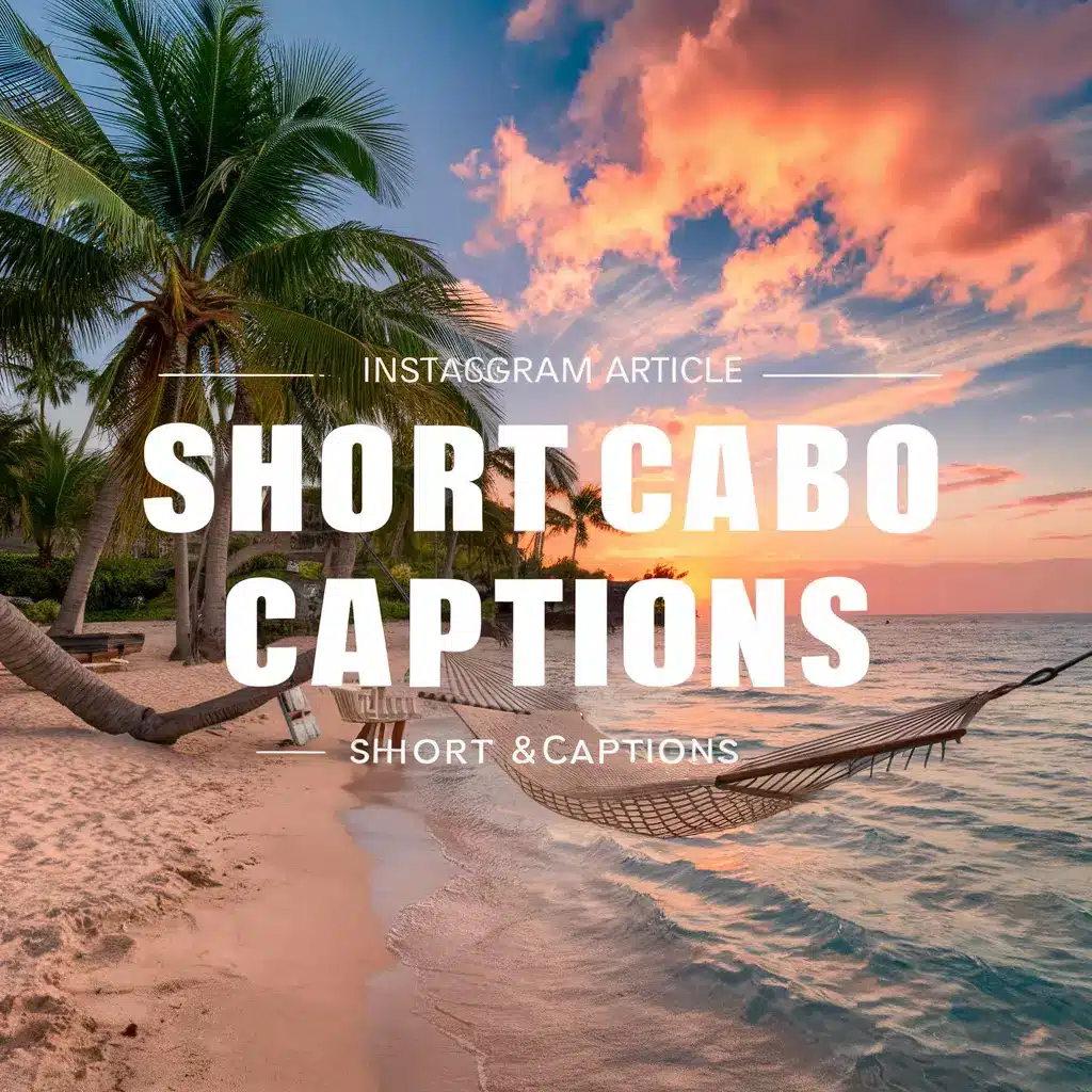 Short Cabo Captions For Instagram