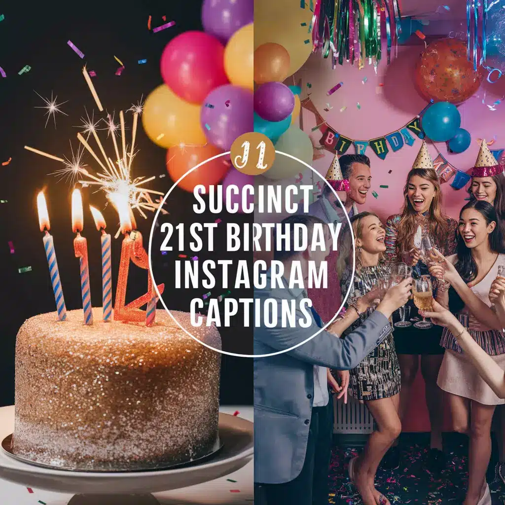 Succinct 21st Birthday Instagram Captions