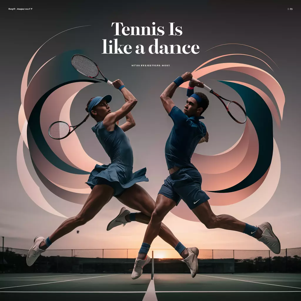 Tennis is like a dance
