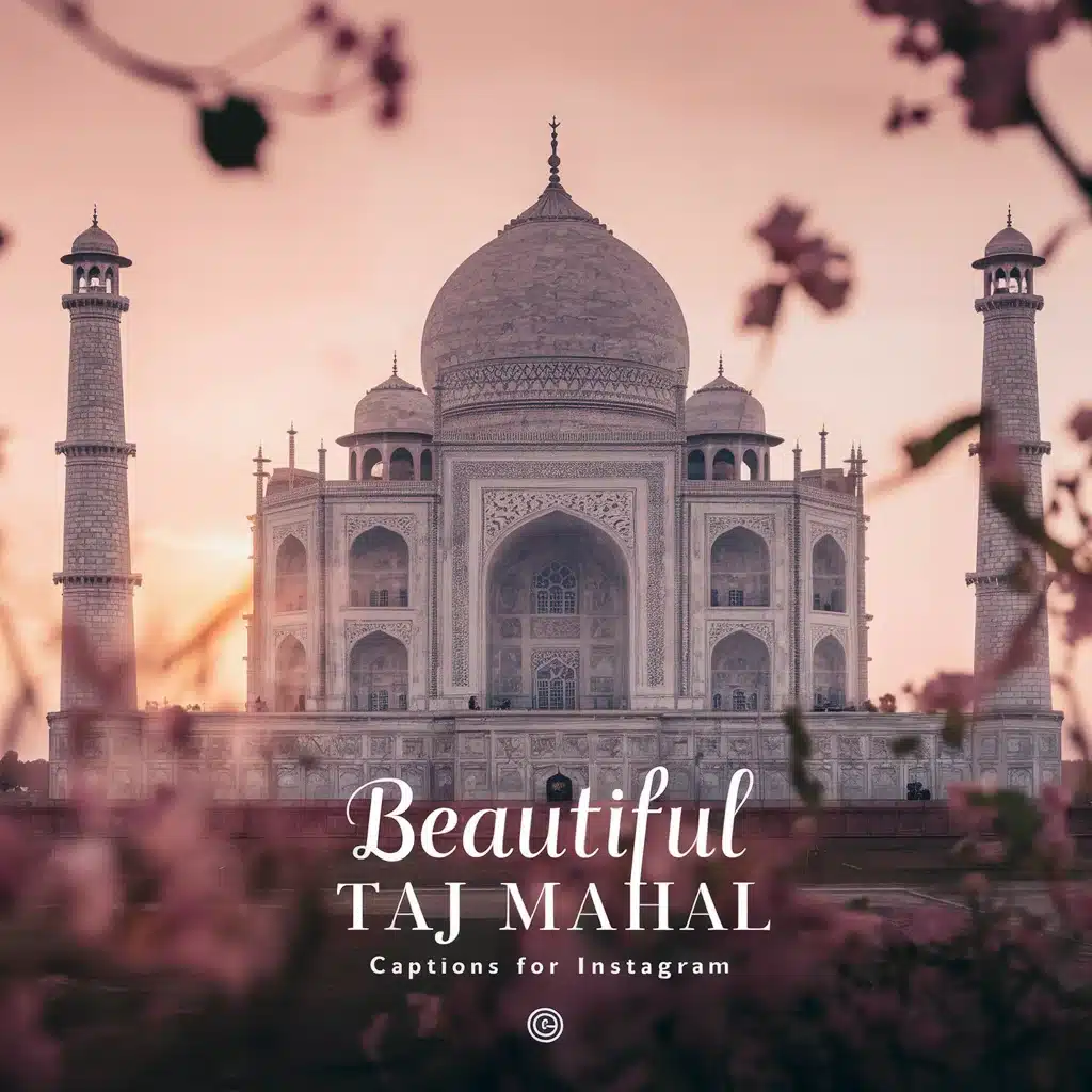 Beautiful Taj Mahal Captions for Instagram