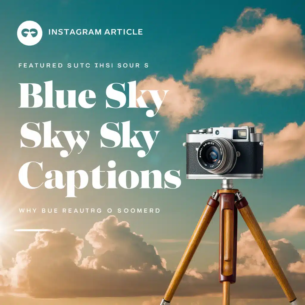 Blue Sky Captions For Instagram