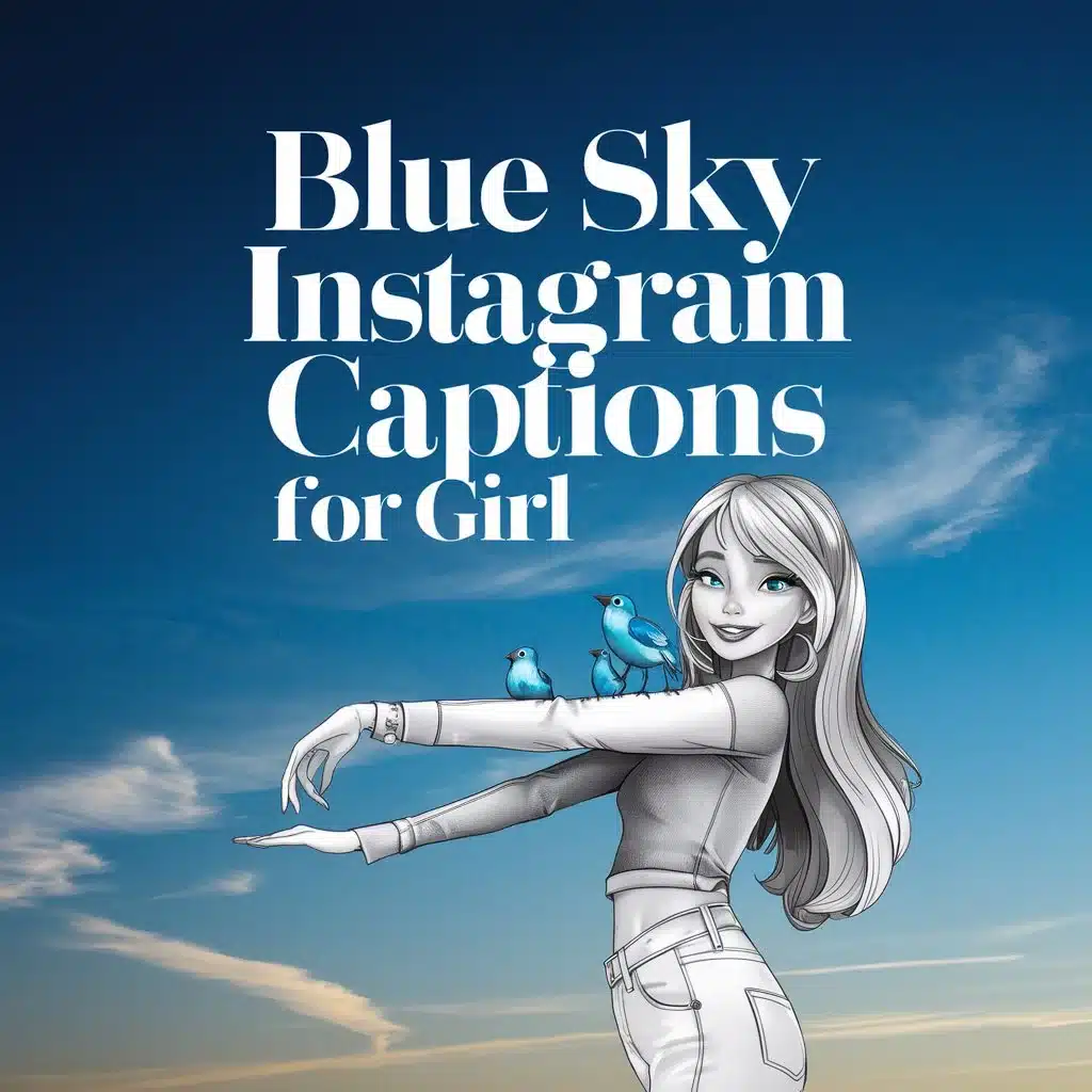 Blue Sky Instagram Captions For Girl