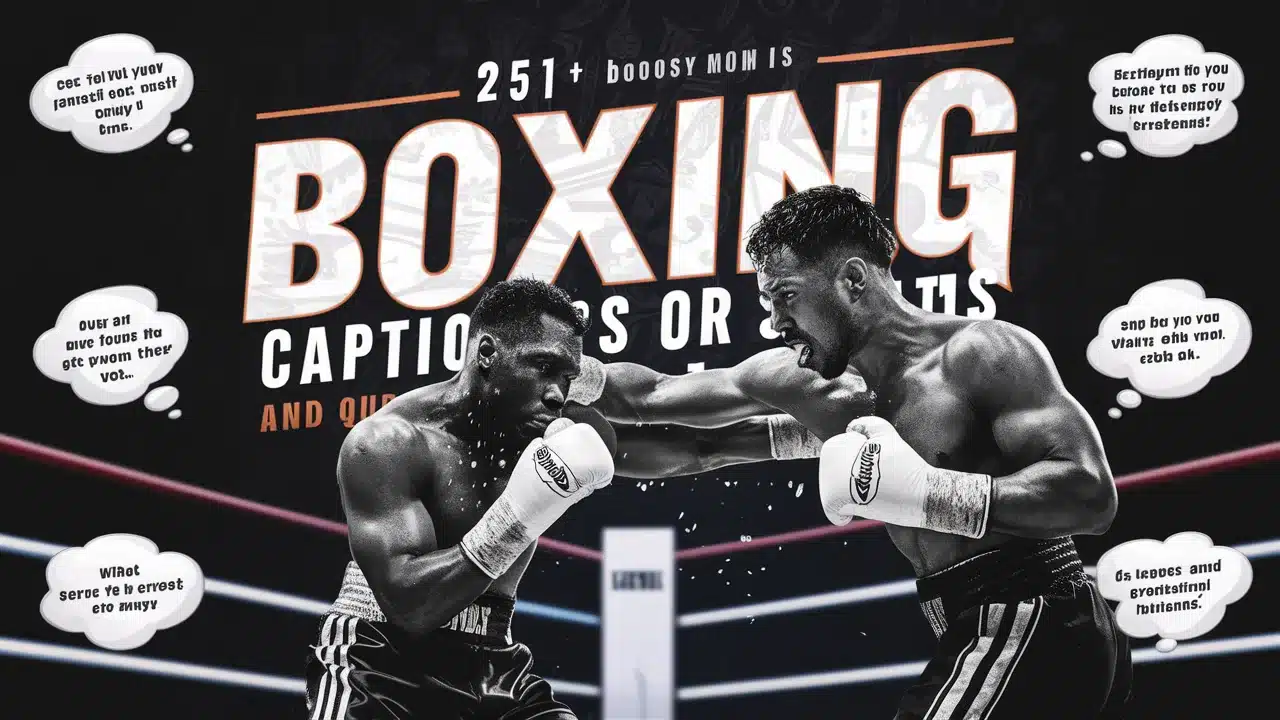 Boxing Captions for Instagram and Quotes