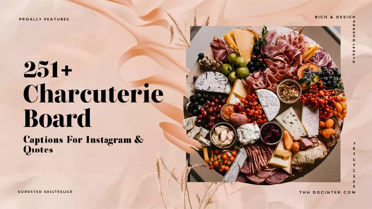 Charcuterie Board Captions For Instagram & Quotes