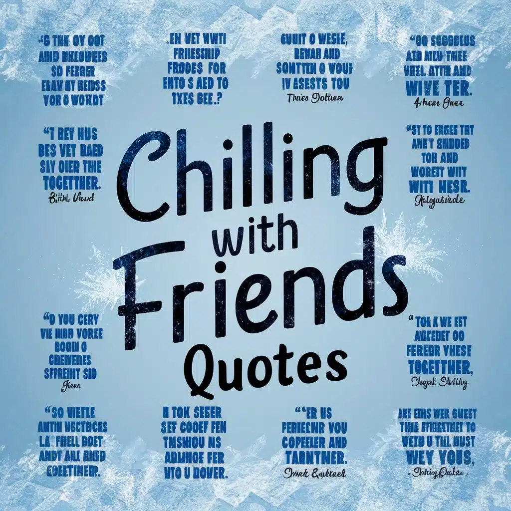 Chilling With Friends Quotes For Instagram