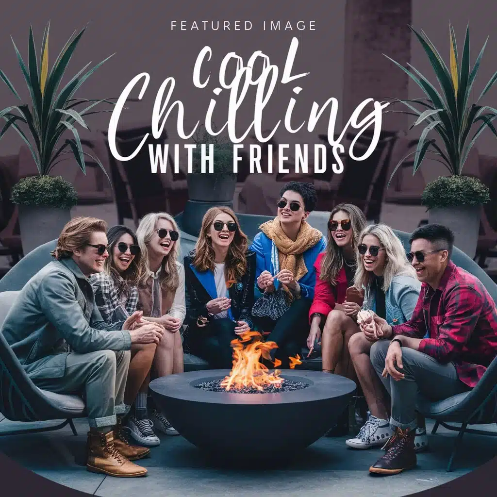 Cool Chilling With Friends Captions