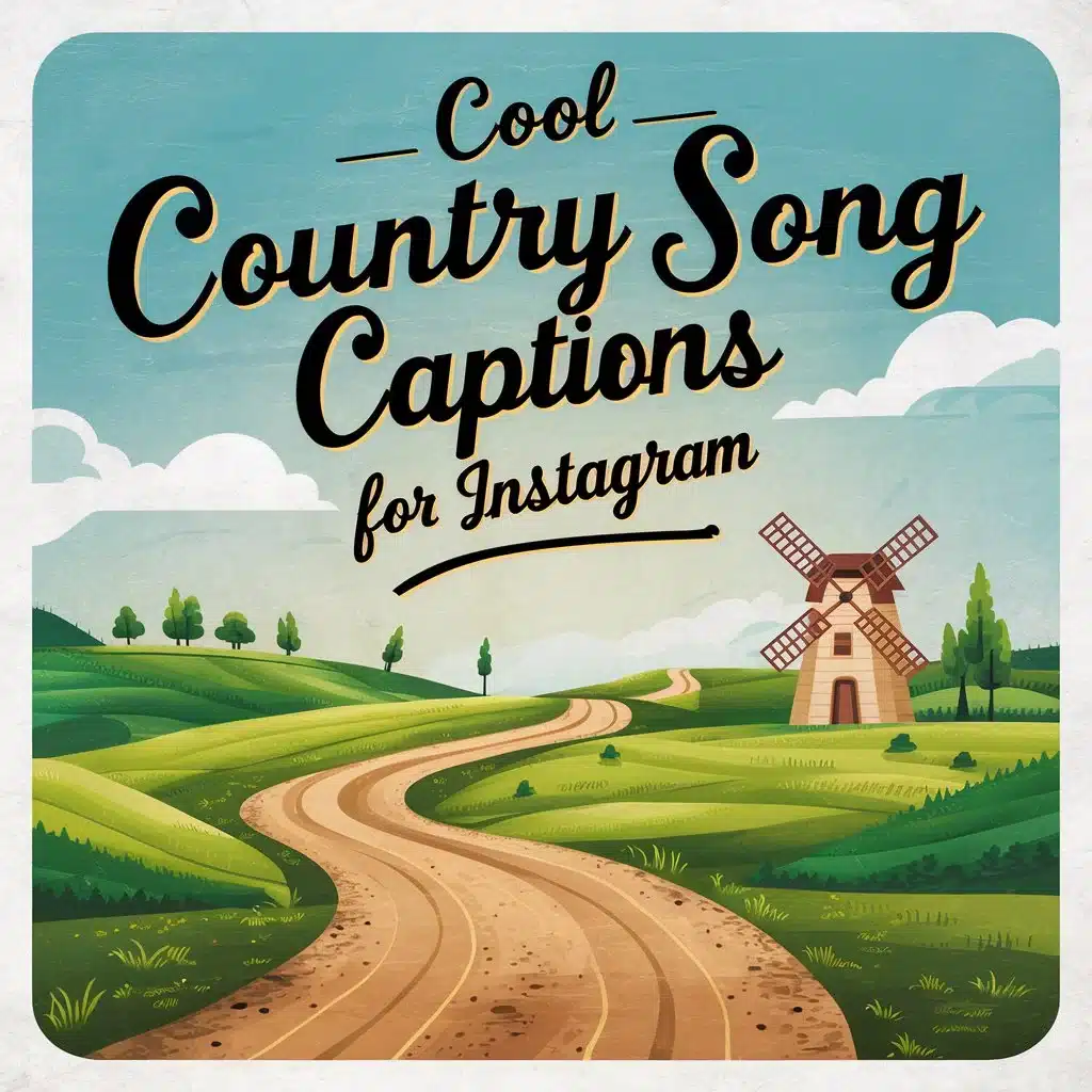Cool Country Song Captions For Instagram: