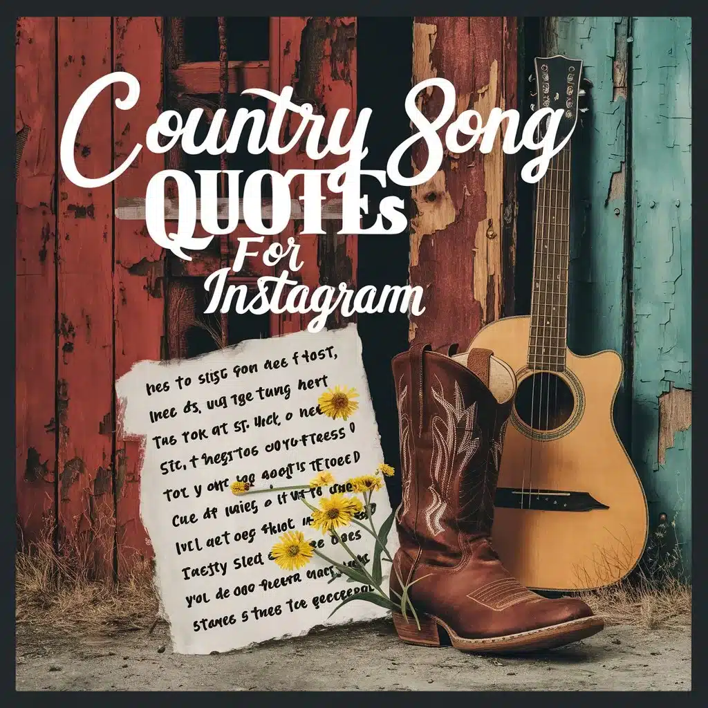 Country Song Quotes For Instagram: