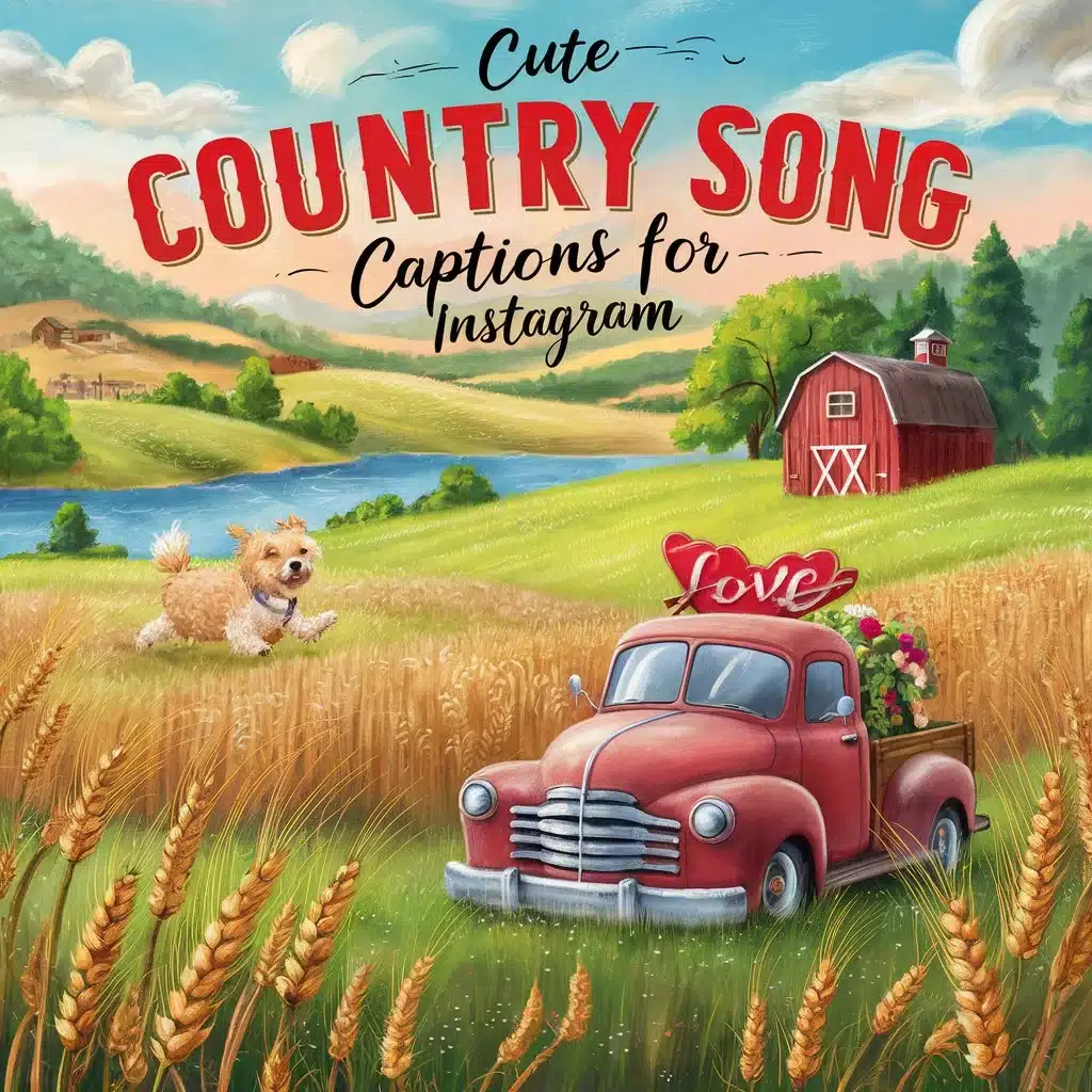 Cute Country Song Captions For Instagram: