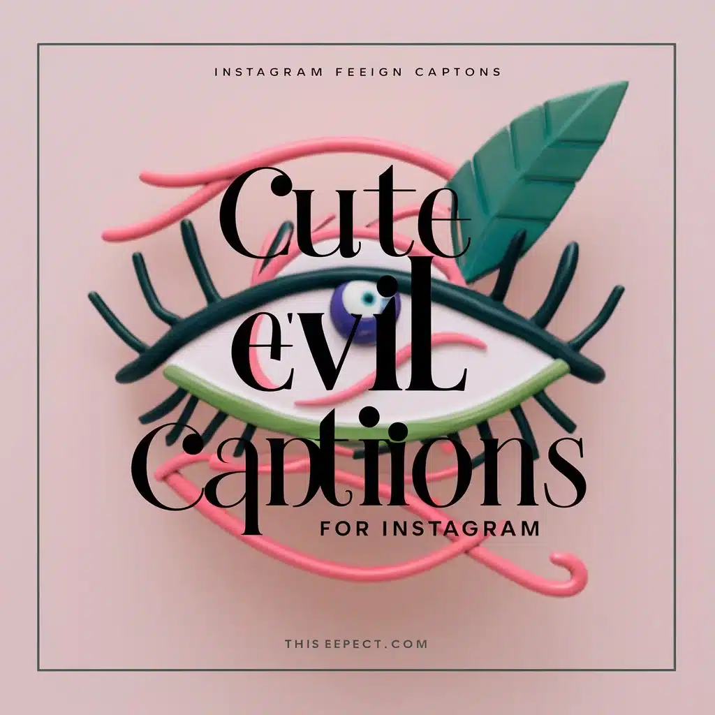Cute Evil Eye Captions For Instagram