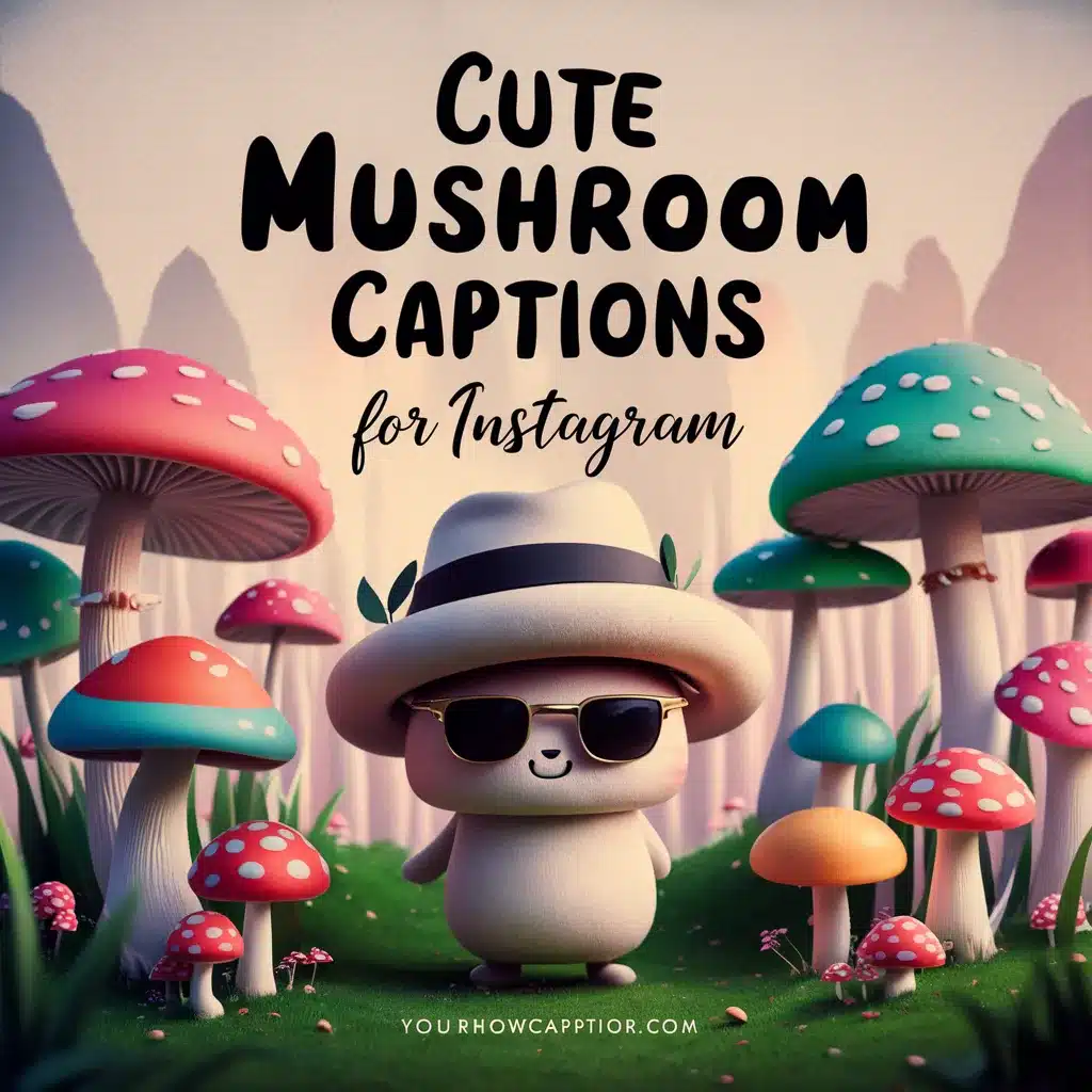 Cute Mushroom Captions For Instagram