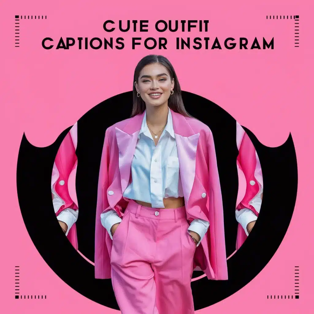 Cute Pink Outfit Captions for Instagram