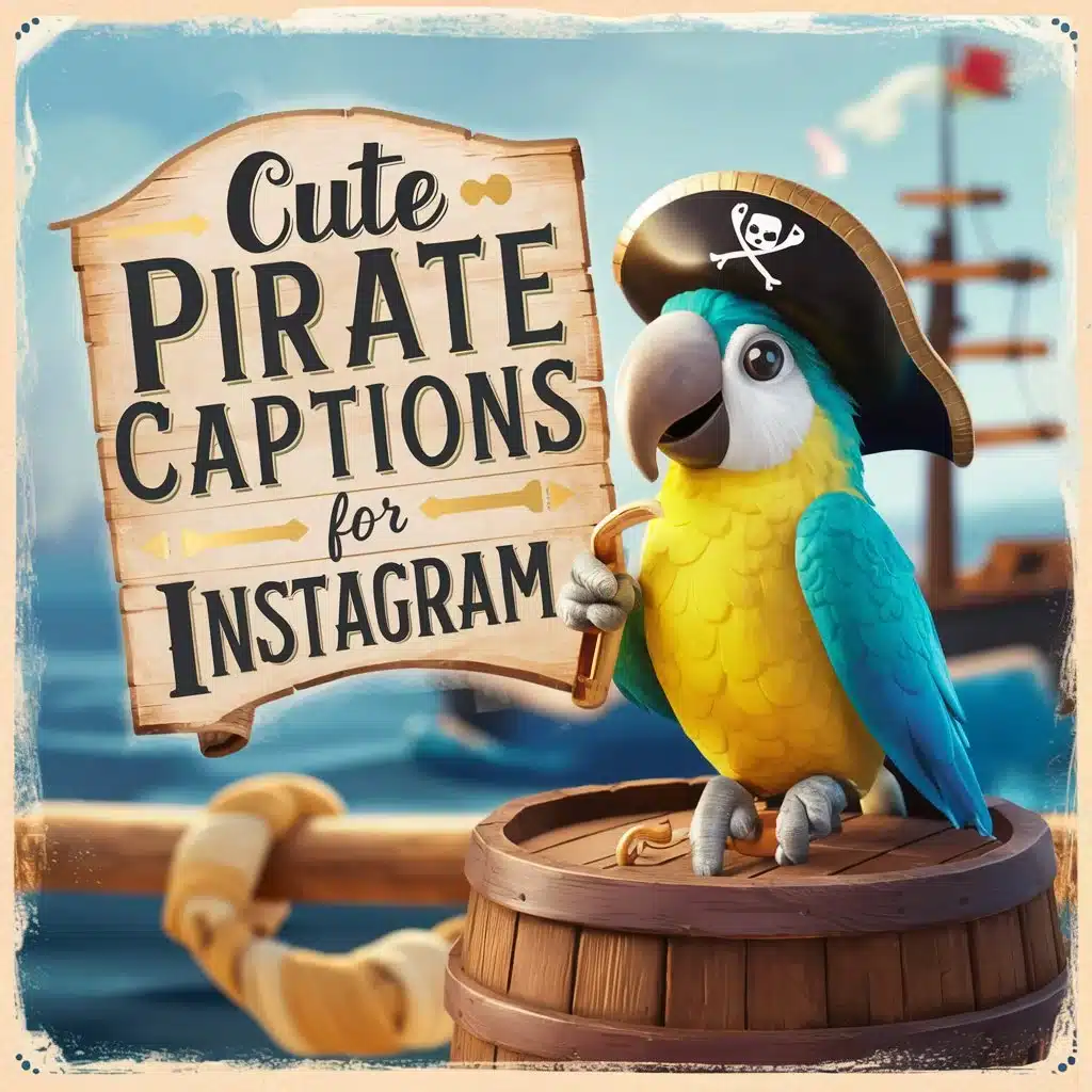 Cute Pirate Captions For Instagram
