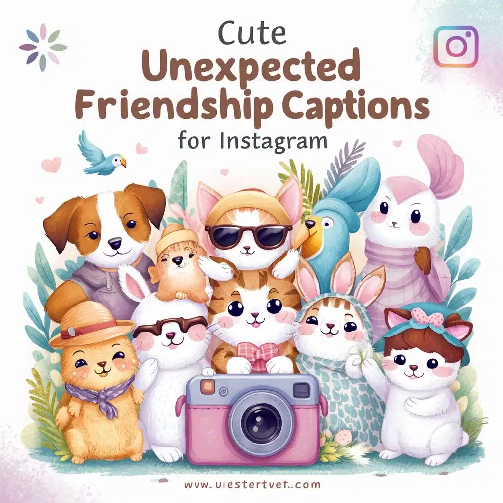 Cute Unexpected Friendship Captions For Instagram