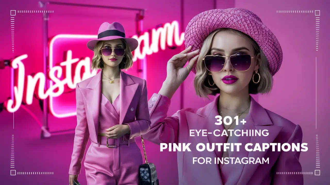 Eye-Catching Pink Outfit Captions for Instagram