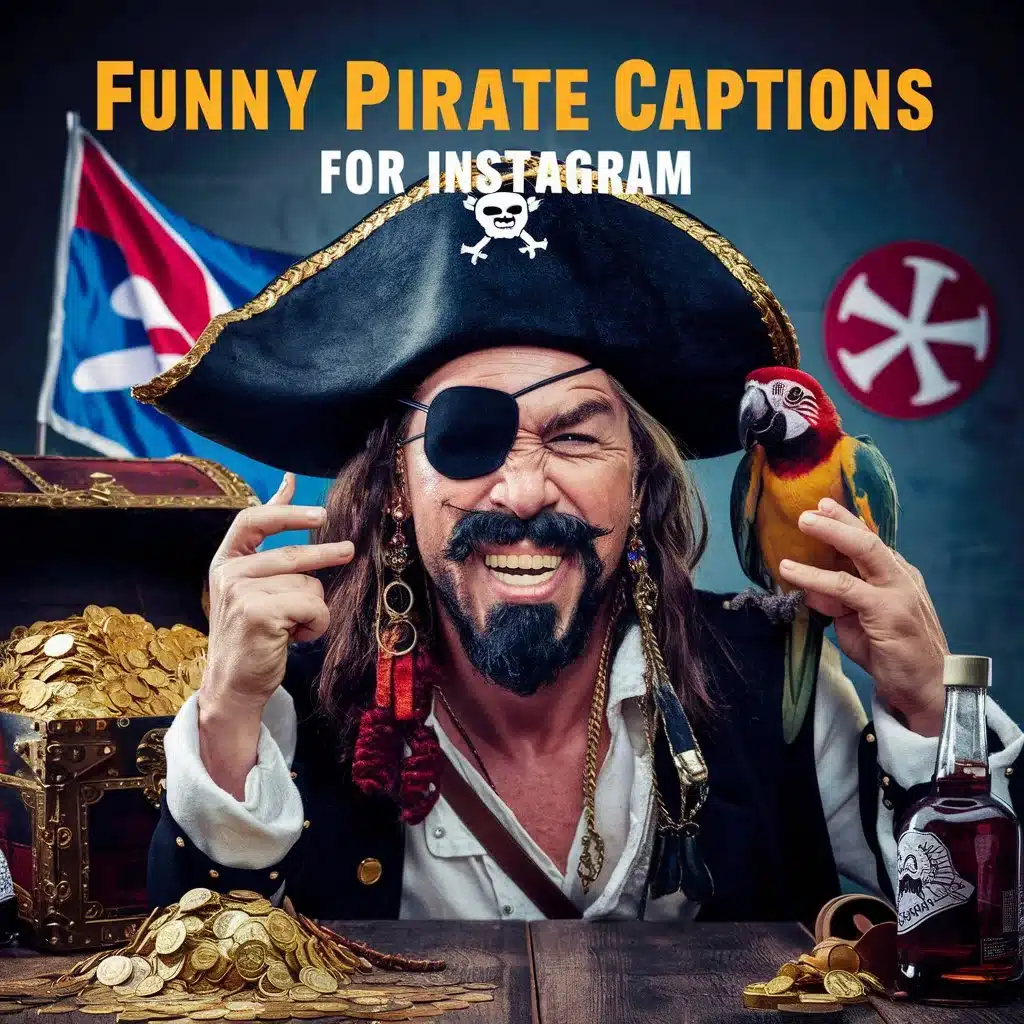 Funny Pirate Captions For Instagram