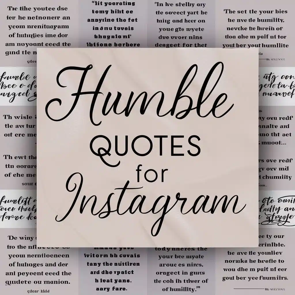 Humble Quotes for Instagram