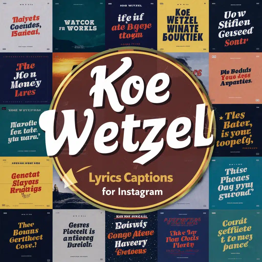 Koe Wetzel Lyrics Captions For Instagram