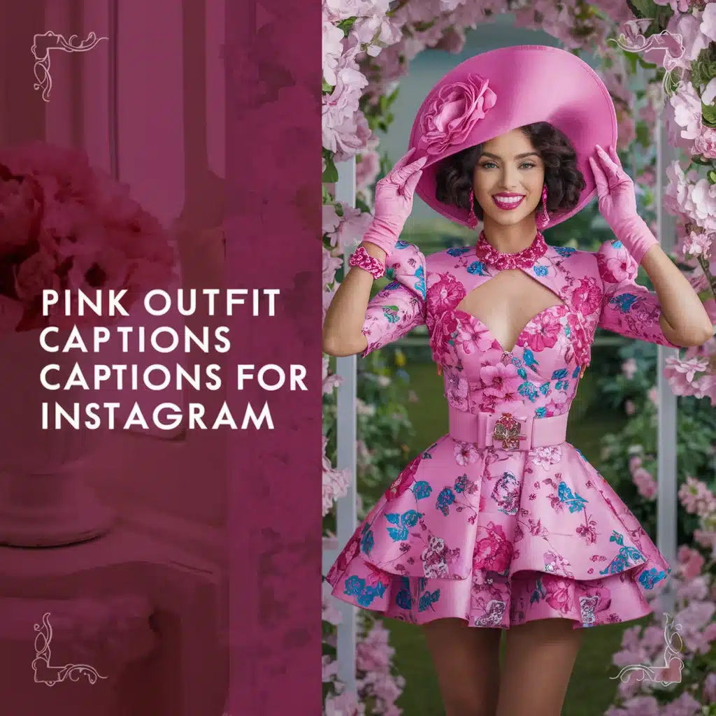 pink Outfit Captions for Instagram