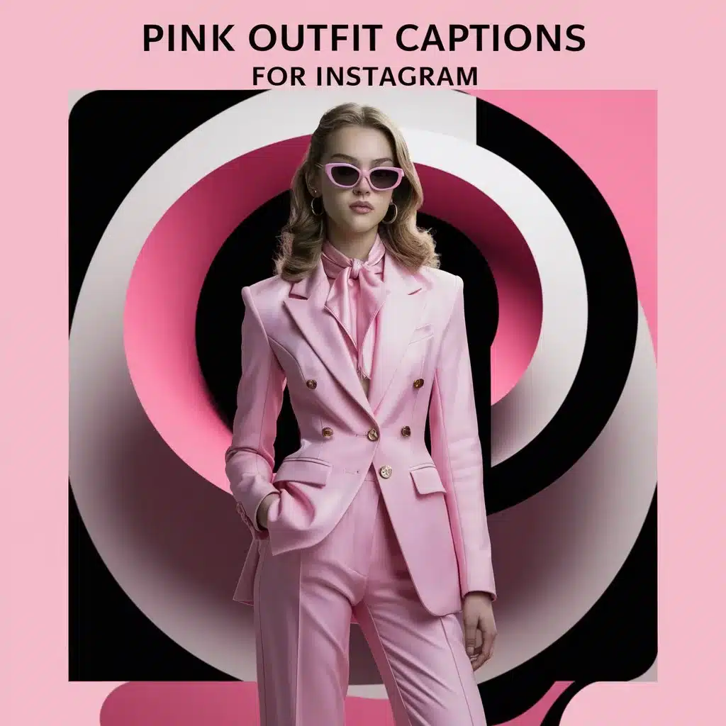 Pink Outfit Captions for Instagram