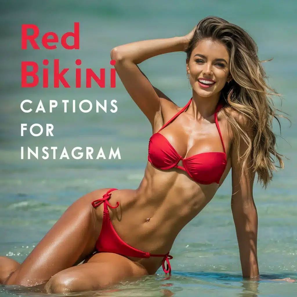Red Bikini Captions For Instagram: