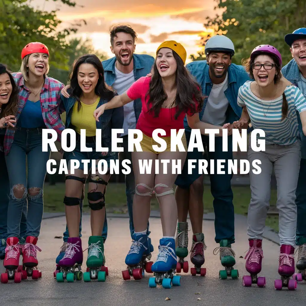 Roller Skating Captions With Friends