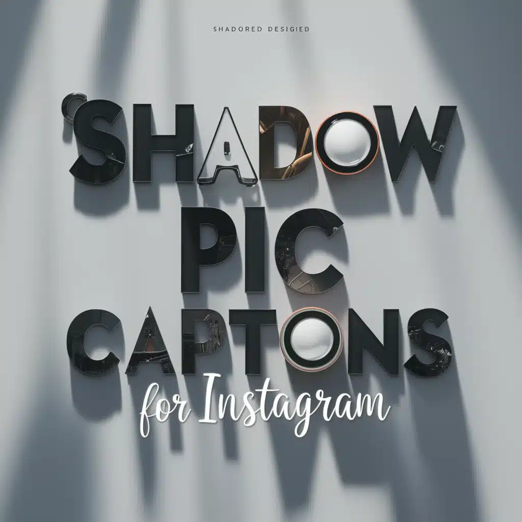 Shadow Pic Captions For Instagram