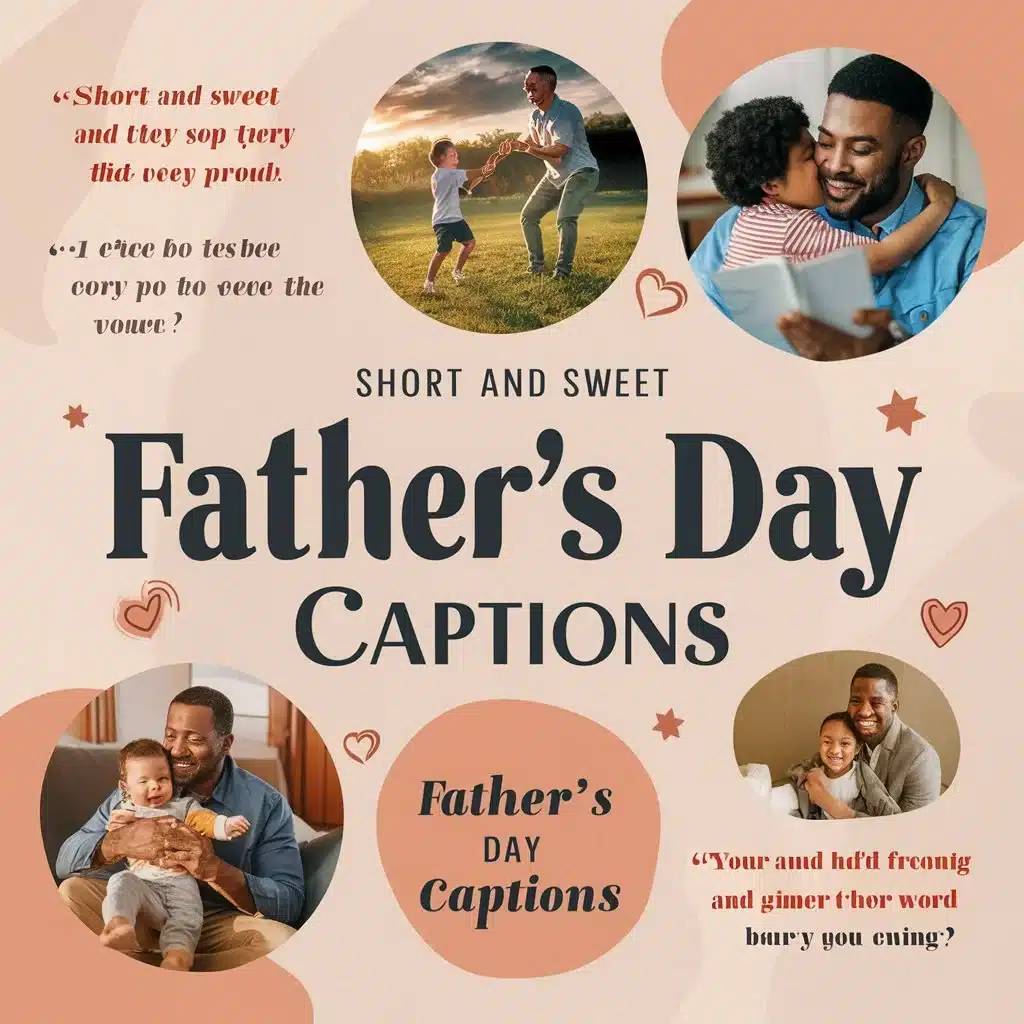 Short and Sweet Father's Day Captions