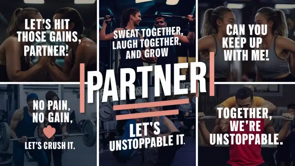 Short Gym Partner Captions For Instagram:
