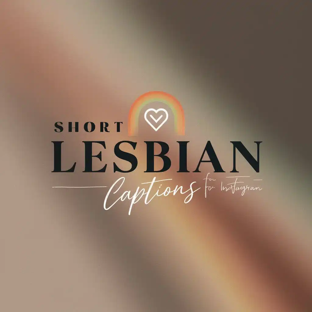 Short Lesbian Captions for Instagram