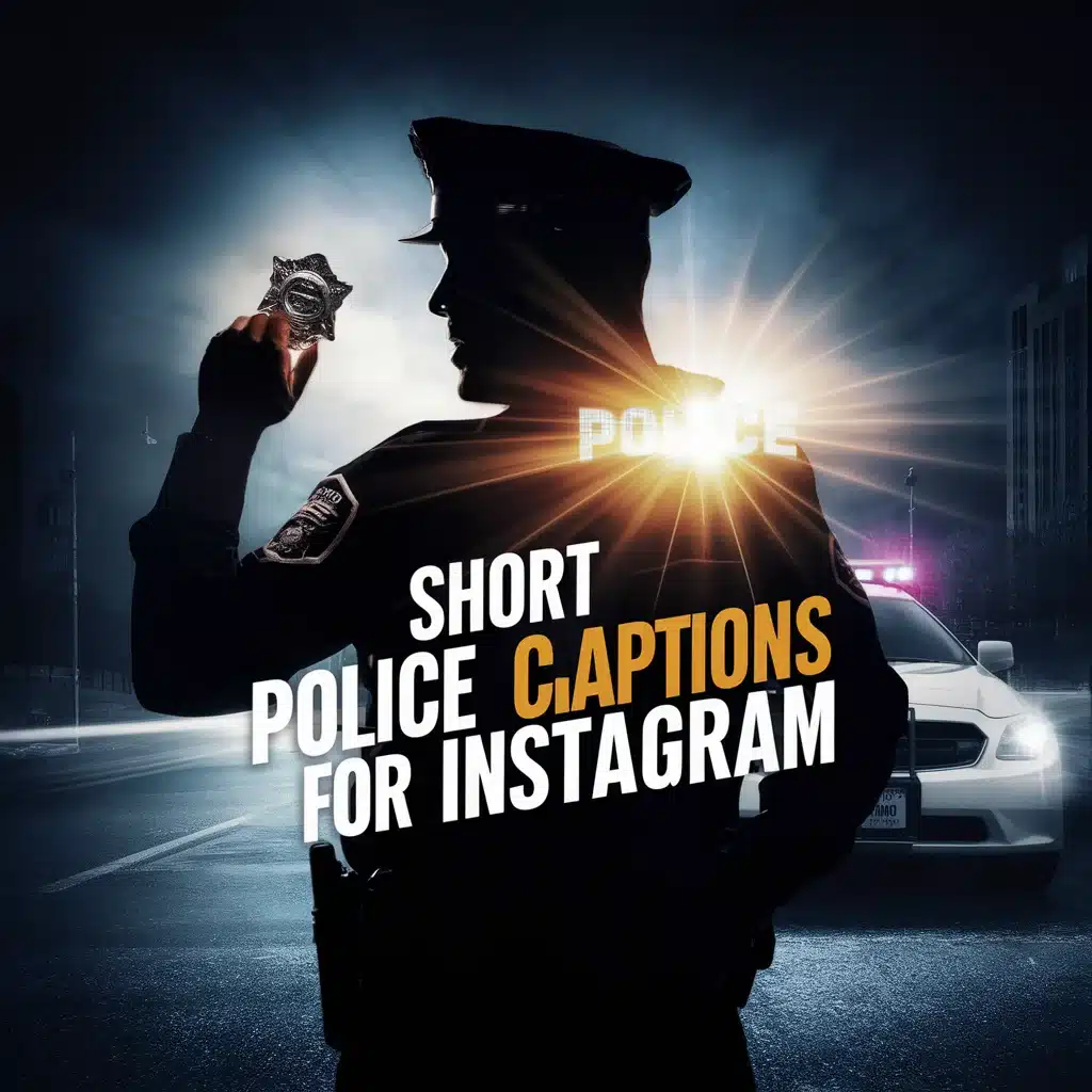 Short Police Captions For Instagram